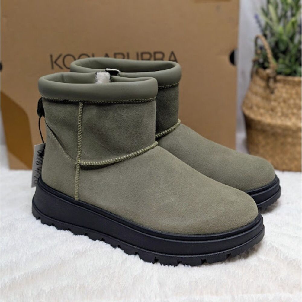 Koolaburra by UGG Koola Mini Hybrid Waterproof Suede Boots Women's Size 8 NIB